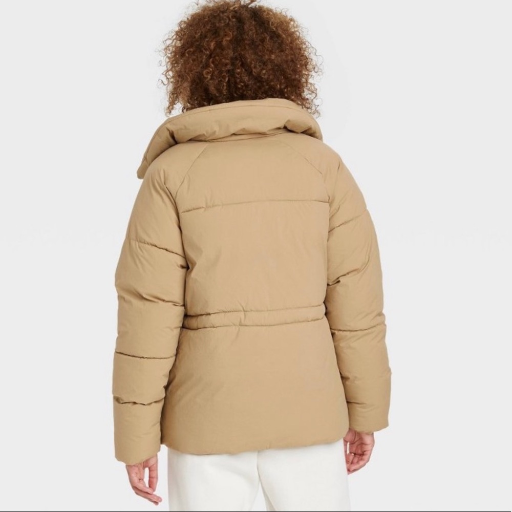 Beige Puffer Coat